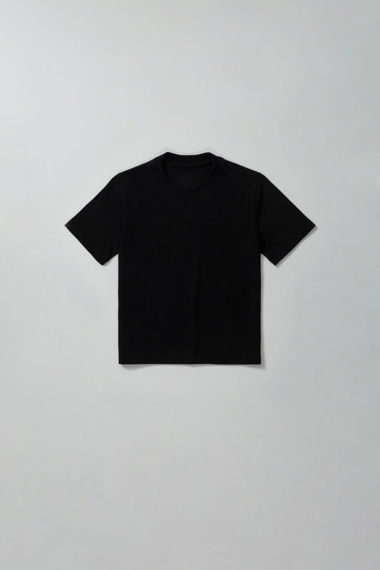 Camiseta Básica Slim Fit - Negro